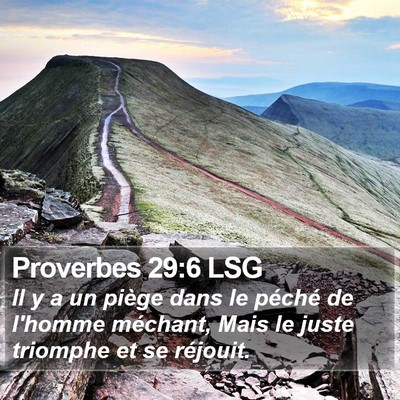 Proverbes 29:6 LSG Bible Verse Image