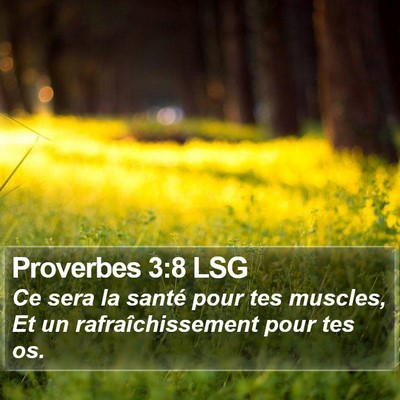 Proverbes 3:8 LSG Bible Verse Image