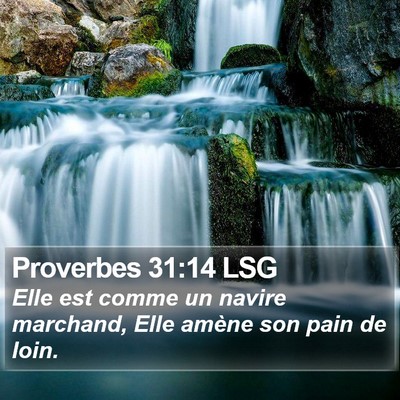 Proverbes 31:14 LSG Bible Verse Image