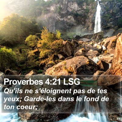 Proverbes 4:21 LSG Bible Verse Image