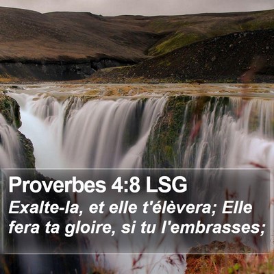Proverbes 4:8 LSG Bible Verse Image