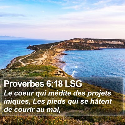 Proverbes 6:18 LSG Bible Verse Image