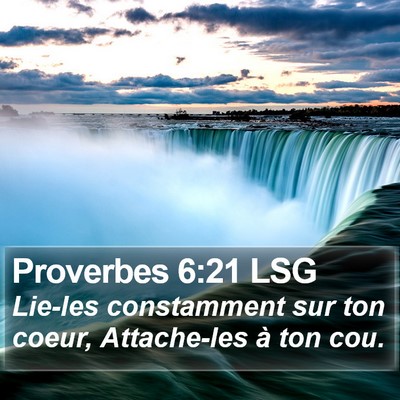 Proverbes 6:21 LSG Bible Verse Image