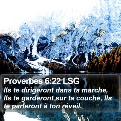 Proverbes 6:22 LSG Bible Verse Image