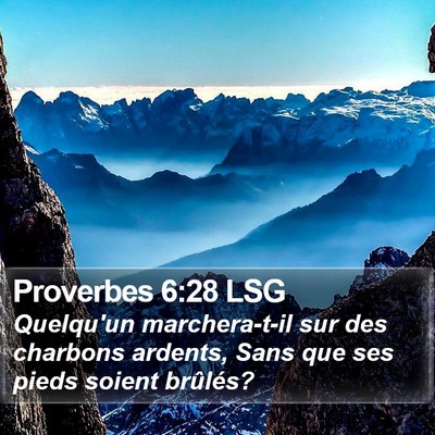 Proverbes 6:28 LSG Bible Verse Image