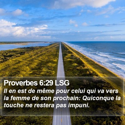 Proverbes 6:29 LSG Bible Verse Image