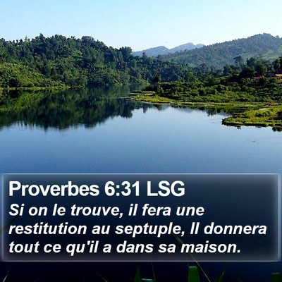 Proverbes 6:31 LSG Bible Verse Image