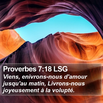 Proverbes 7:18 LSG Bible Verse Image