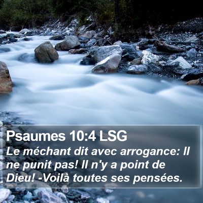 Psaumes 10:4 LSG Bible Verse Image