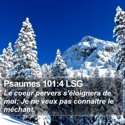 Psaumes 101:4 LSG Bible Verse Image