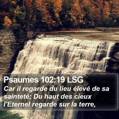 Psaumes 102:19 LSG Bible Verse Image