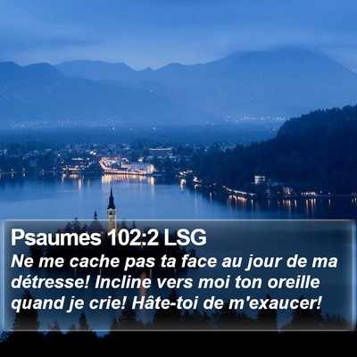 Psaumes 102:2 LSG Bible Verse Image