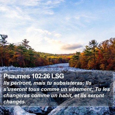 Psaumes 102:26 LSG Bible Verse Image