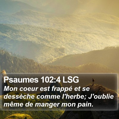 Psaumes 102:4 LSG Bible Verse Image