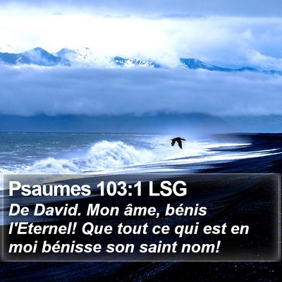 Psaumes 103:1 LSG Bible Verse Image