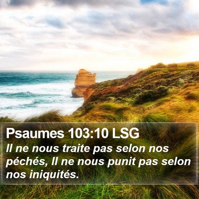 Psaumes 103:10 LSG Bible Verse Image