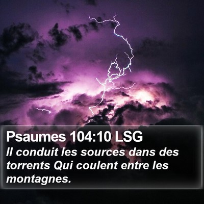 Psaumes 104:10 LSG Bible Verse Image