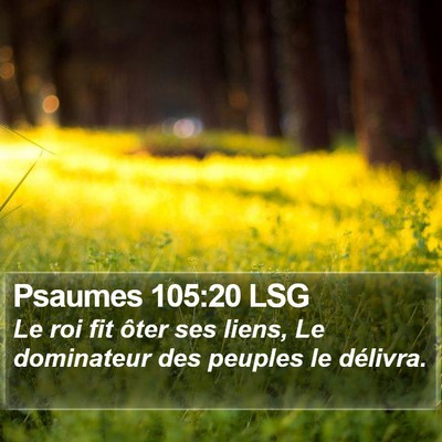 Psaumes 105:20 LSG Bible Verse Image