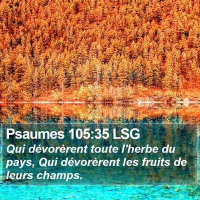 Psaumes 105:35 LSG Bible Verse Image
