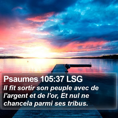Psaumes 105:37 LSG Bible Verse Image