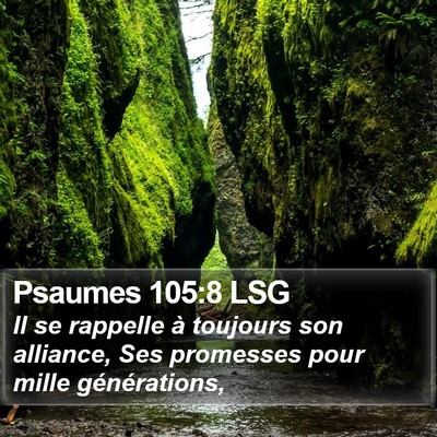 Psaumes 105:8 LSG Bible Verse Image