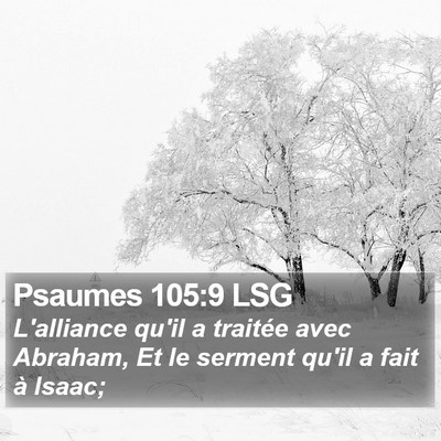 Psaumes 105:9 LSG Bible Verse Image