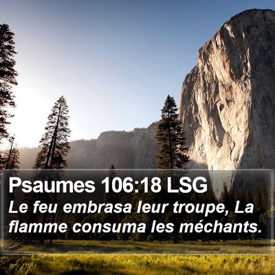 Psaumes 106:18 LSG Bible Verse Image