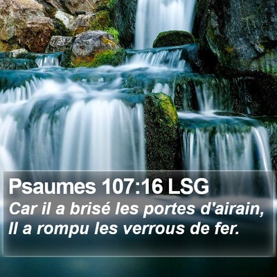 Psaumes 107:16 LSG Bible Verse Image