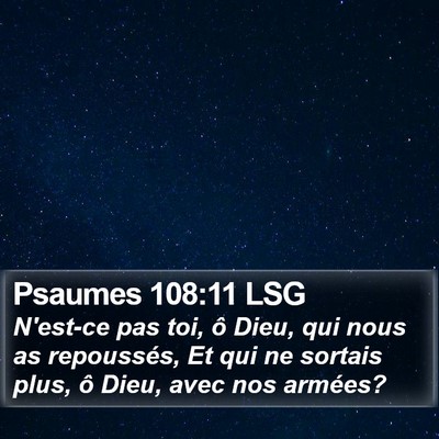 Psaumes 108:11 LSG Bible Verse Image