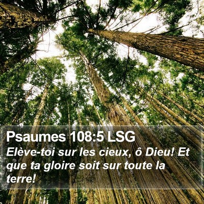 Psaumes 108:5 LSG Bible Verse Image