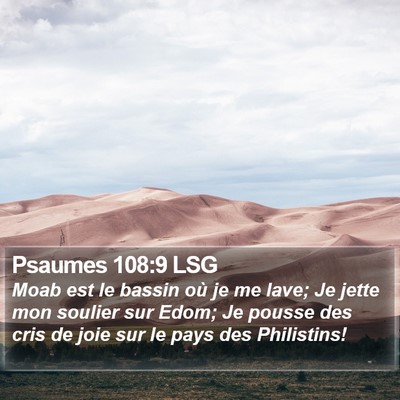 Psaumes 108:9 LSG Bible Verse Image