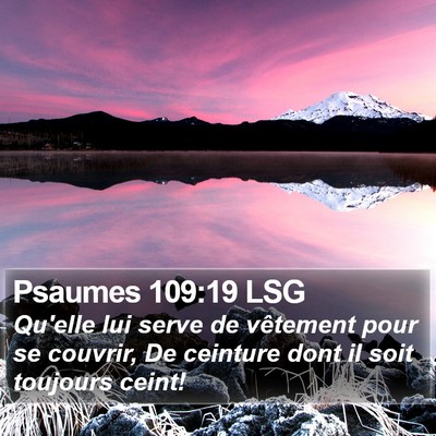 Psaumes 109:19 LSG Bible Verse Image
