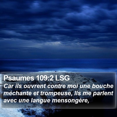 Psaumes 109:2 LSG Bible Verse Image