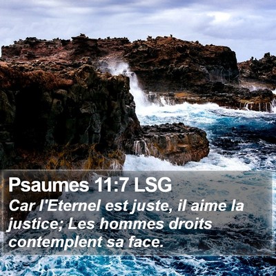 Psaumes 11:7 LSG Bible Verse Image