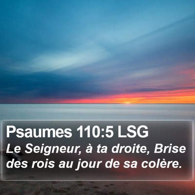 Psaumes 110:5 LSG Bible Verse Image