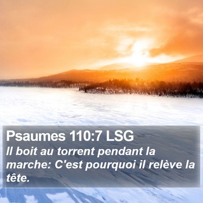 Psaumes 110:7 LSG Bible Verse Image