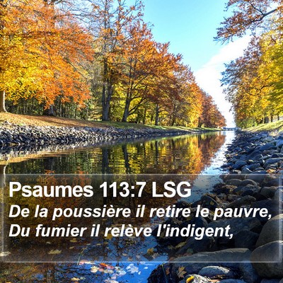 Psaumes 113:7 LSG Bible Verse Image