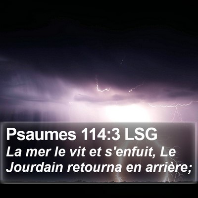 Psaumes 114:3 LSG Bible Verse Image