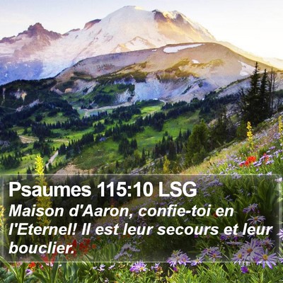 Psaumes 115:10 LSG Bible Verse Image