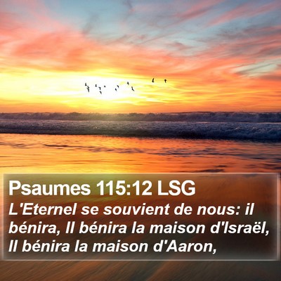 Psaumes 115:12 LSG Bible Verse Image