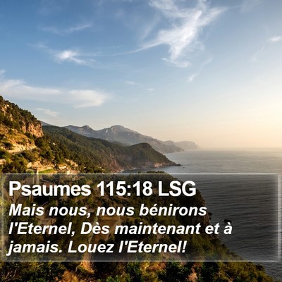 Psaumes 115:18 LSG Bible Verse Image