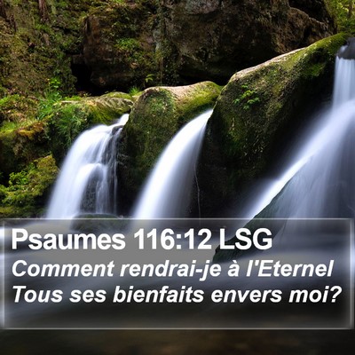 Psaumes 116:12 LSG Bible Verse Image