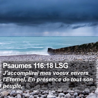 Psaumes 116:18 LSG Bible Verse Image