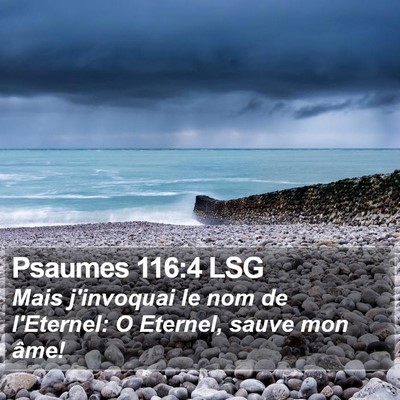 Psaumes 116:4 LSG Bible Verse Image