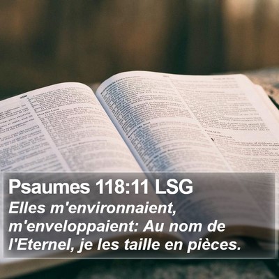 Psaumes 118:11 LSG Bible Verse Image