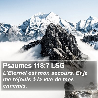 Psaumes 118:7 LSG Bible Verse Image