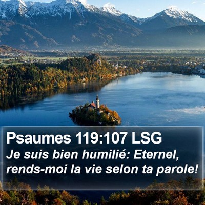 Psaumes 119:107 LSG Bible Verse Image