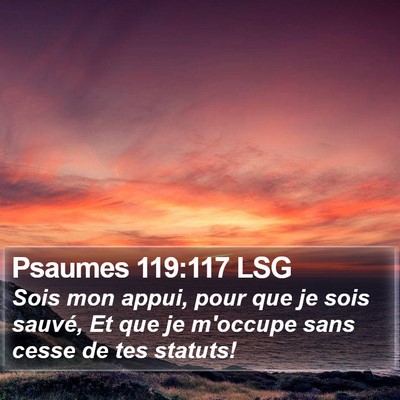Psaumes 119:117 LSG Bible Verse Image