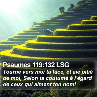 Psaumes 119:132 LSG Bible Verse Image
