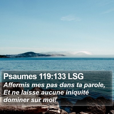 Psaumes 119:133 LSG Bible Verse Image
